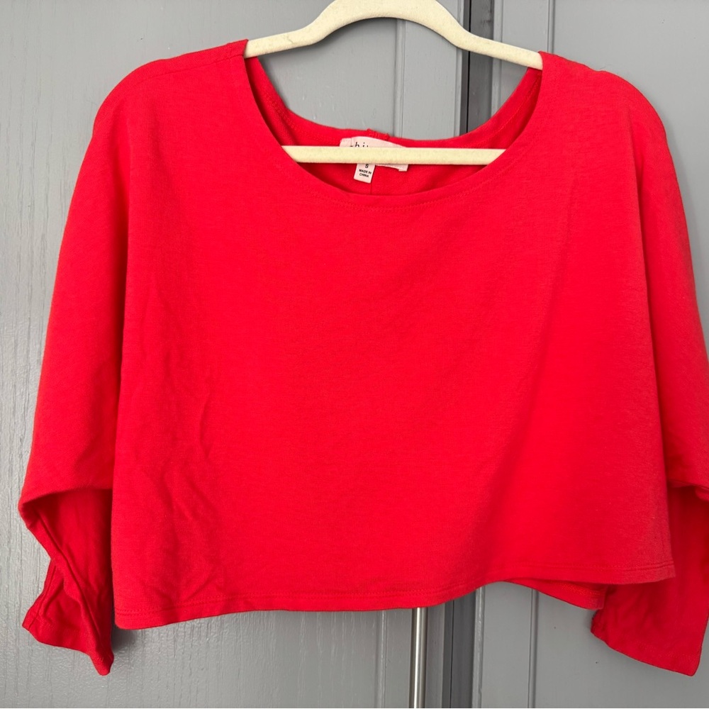 Philosophy Vibrant Red/Coral Women's Crop Top